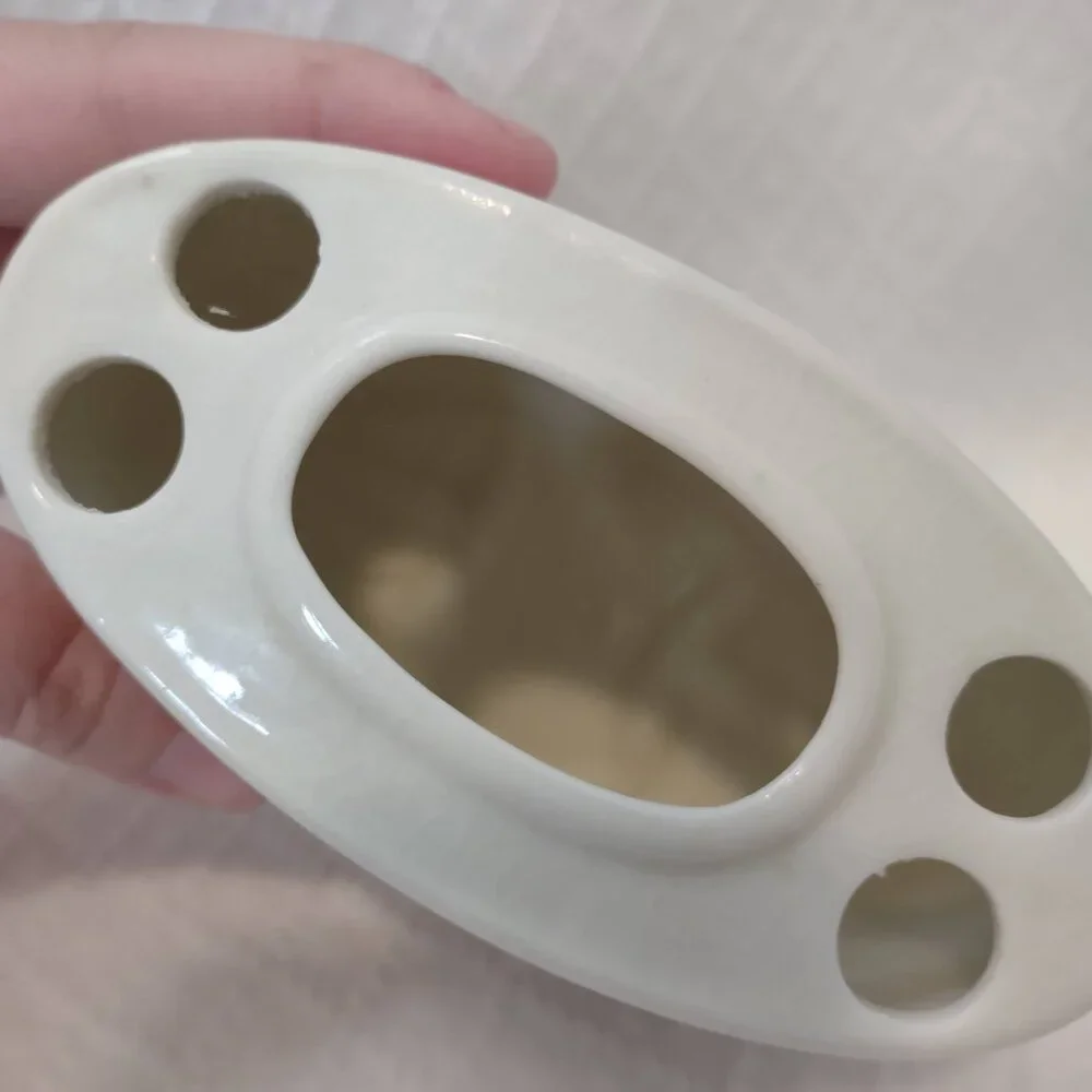 Vintage Toothbrush Holder 4 Hole Toothpaste Slot Bathroom Organizer